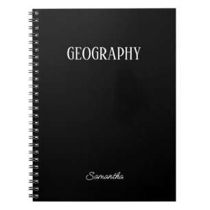Cuaderno Portátil de temas de geografía personalizada