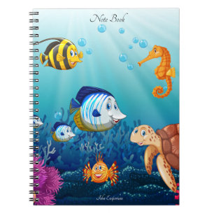 Cuaderno Portátil de temática acuática