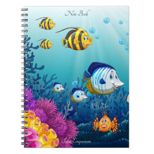 Cuaderno Portátil de temática acuática