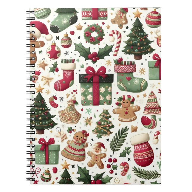 Cuaderno Portátil de temporada de navidades (Frente)