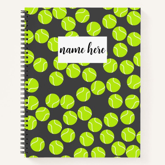 Cuaderno Portátil de tenis personalizado (Anverso)