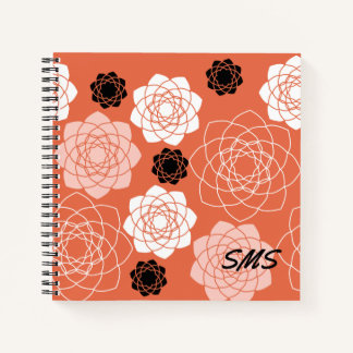 Cuaderno Portátil de Terracota de Simetría Suculenta de Ini