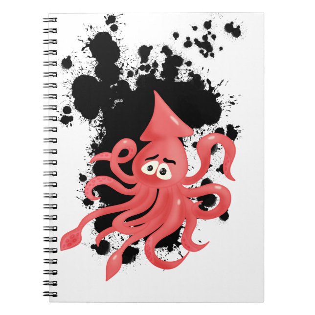 Cuaderno Portátil de tinta de calamar (Frente)
