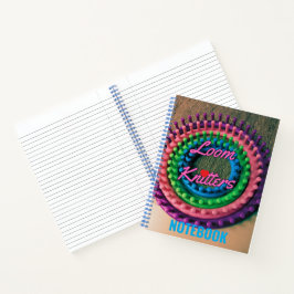 Cuaderno portátil de trama espiral de punto de con