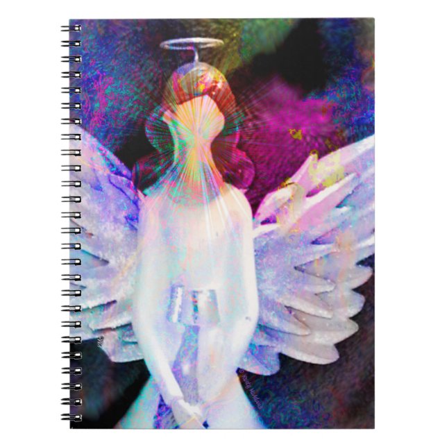 Cuaderno Portátil de tranquilidad de Angel Guardian Wings (Frente)