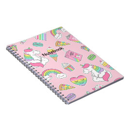 Cuaderno Portátil de Unicornio