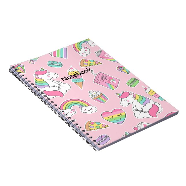 Cuaderno Portátil de Unicornio (Lado Derecho)