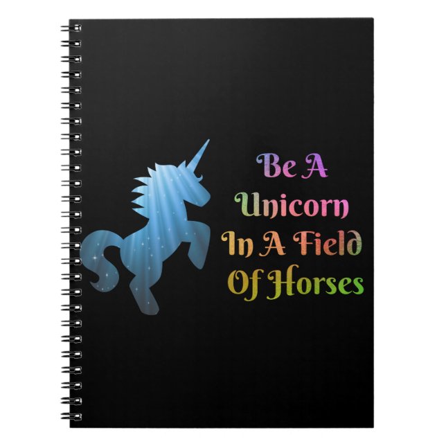 Cuaderno Portátil de Unicornio (Frente)
