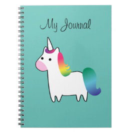 Cuaderno Portátil de unicornio arcoiris