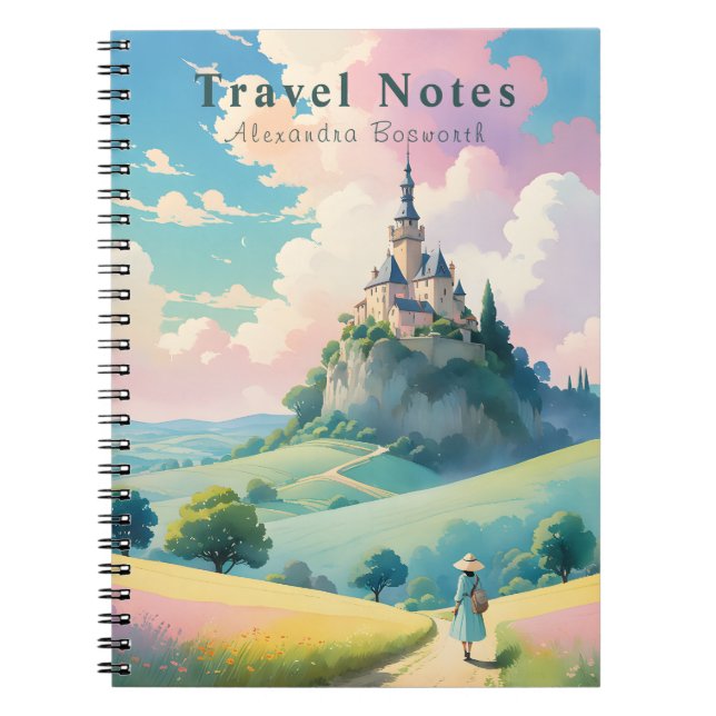 Cuaderno Portátil de viajes personalizados de Francia (Frente)