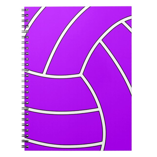 Cuaderno Portátil de voleibol de color personalizado (Frente)