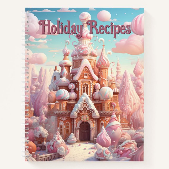 Cuaderno Portátil del castillo de Gingerbread - Recetas de  (Anverso)