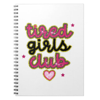 Cuaderno Portátil del club de Chicas cansados