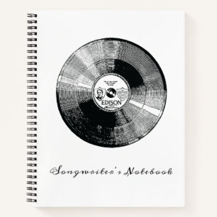 Cuaderno Portátil del compositor, álbum de grabación, pe