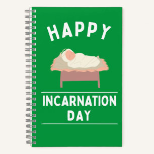 Cuaderno Portátil del Día de la Encarnación de navidades