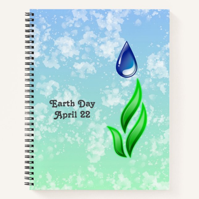 Cuaderno Portátil del Día de la Tierra (Anverso)