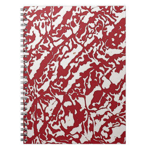 Cuaderno Portátil del diseñador con patrón de resumen rojo
