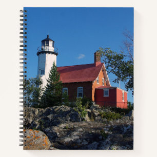 Cuaderno portátil del faro de luz Eagle Harbor