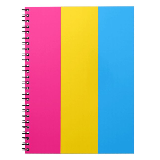 Cuaderno Portátil del Orgullo Pansexual (Frente)