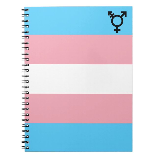 Cuaderno Portátil del Orgullo Transgénero (Frente)