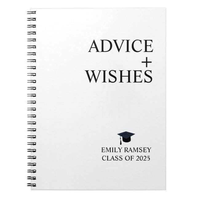 Cuaderno Portátil del partido de graduación 2025, clase de  (Frente)