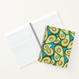Cuaderno Portátil del patrón de aguacate vegano de corte fr