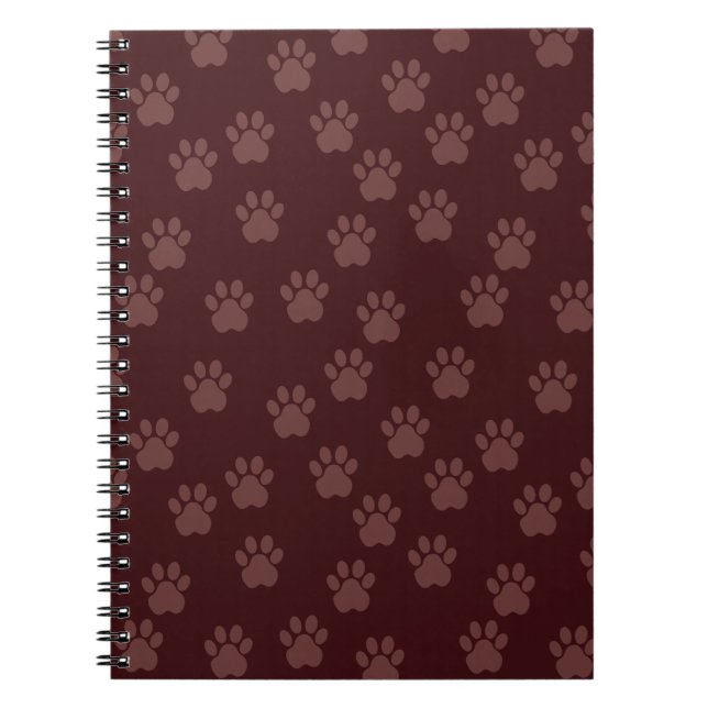 Cuaderno Portátil del patrón de garras de perro (Frente)
