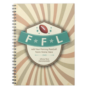 Cuaderno Portátil del patrón de la Fantasy Football League