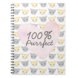 Cuaderno Portátil del patrón Kitten perfecto