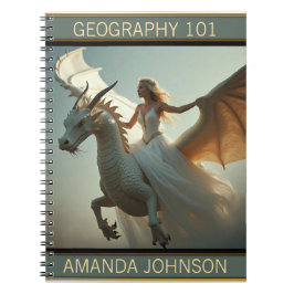 Cuaderno Portátil del piloto del dragón blanco