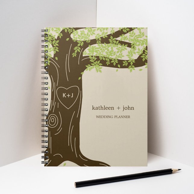 Cuaderno Portátil del planificador de bodas de roble - Verd (Subido por el creador)