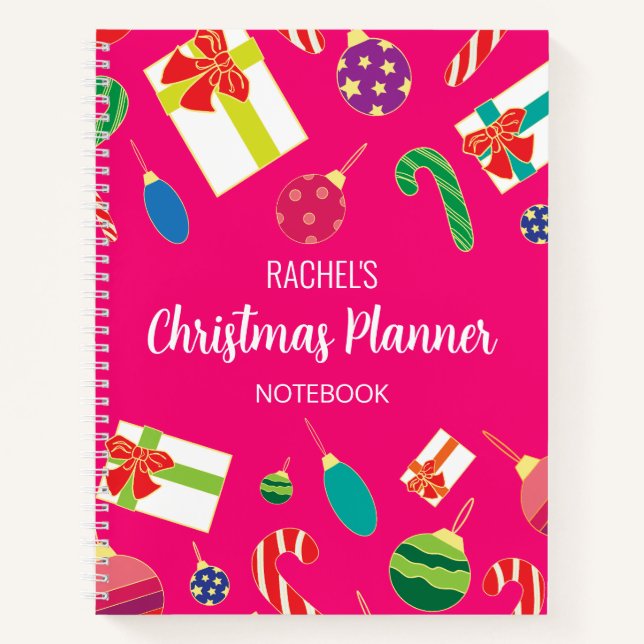 Cuaderno Portátil del planificador de navidades (Anverso)