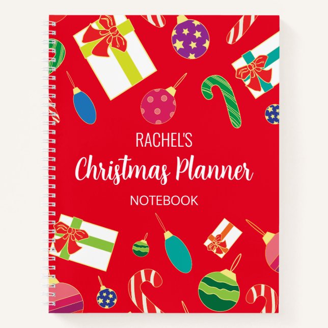 Cuaderno Portátil del planificador de navidades (Anverso)