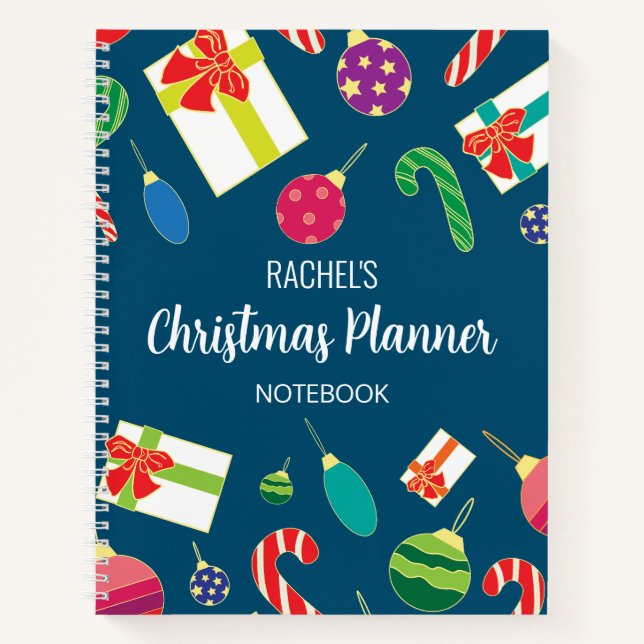 Cuaderno Portátil del planificador de navidades (Anverso)