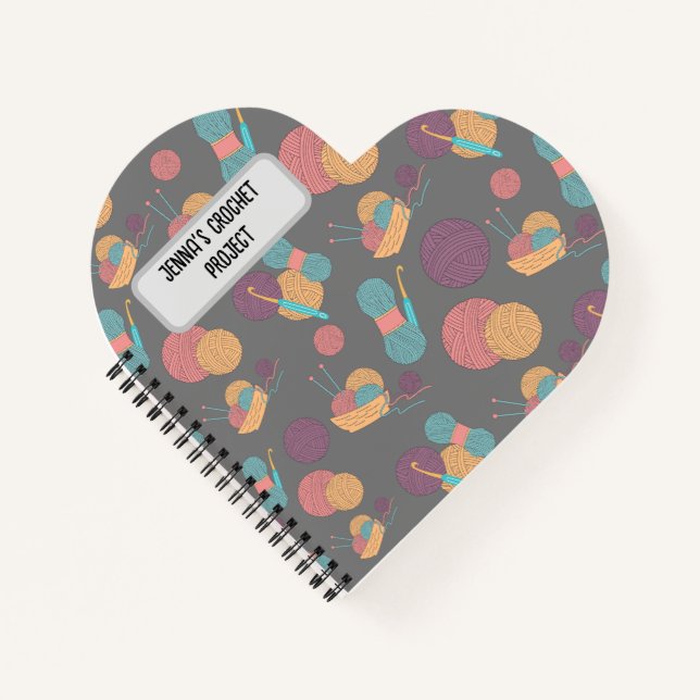 Cuaderno Portátil del proyecto personalizado Yarn (Anverso)