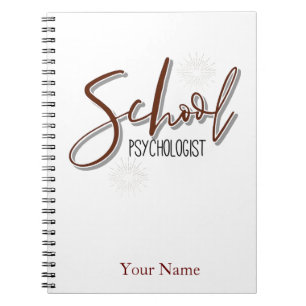 Cuaderno Portátil del psicólogo de la escuela de nombres 