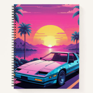 Cuaderno Portátil deportivo Retro Futurista Vaporwave