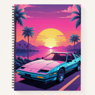 Cuaderno Portátil deportivo Retro Futurista Vaporwave