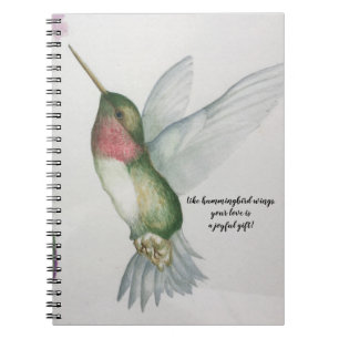 Cuaderno Portátil Día de la Madre de Alas Hummingbird de