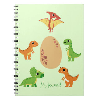 Cuaderno Portátil Dino - Diario de dinosaurios lindo