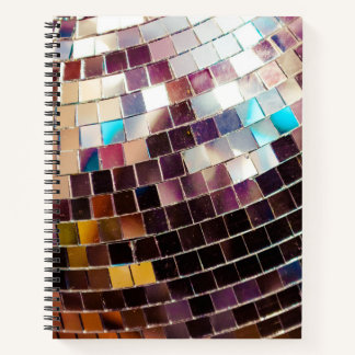 Cuaderno Portátil Disco Ball Mirrored