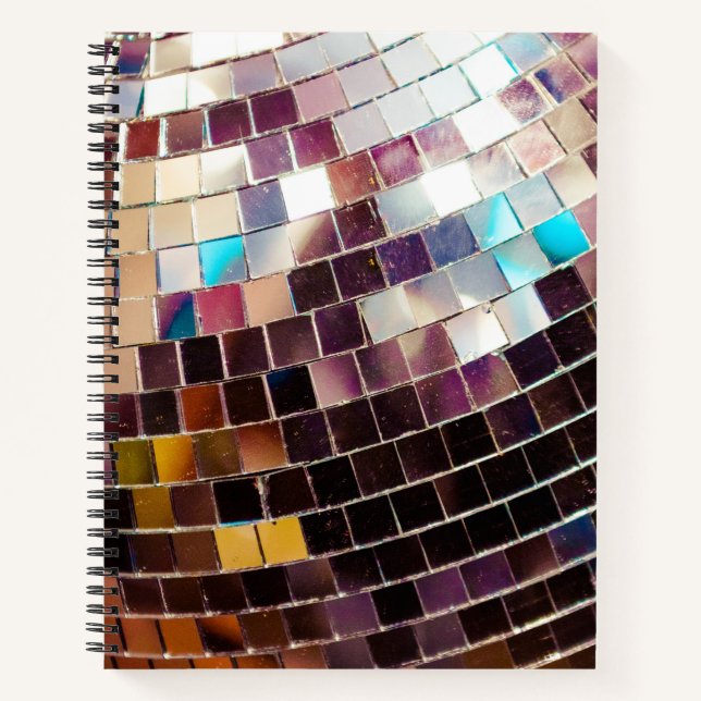 Cuaderno Portátil Disco Ball Mirrored (Anverso)