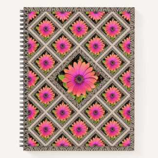 Cuaderno Portátil distintivo con daisies africanos