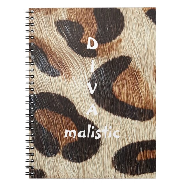 Cuaderno Portátil DIVAmalistic Leopard Print (Frente)