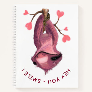 Cuaderno Portátil divertida con eslogan lúdico - Sonrisa