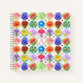 Cuaderno Portátil Dotty Birth Flower y Gem