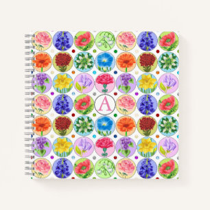 Cuaderno Portátil Dotty Birth Flower y Gem
