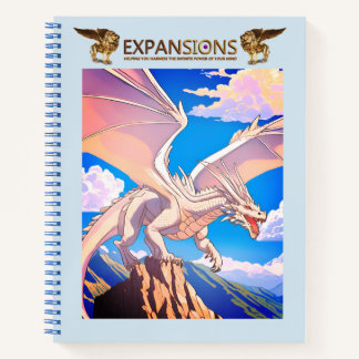 Cuaderno Portátil Dragón alado blanco