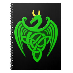 Cuaderno Portátil Dragón Celta Verde