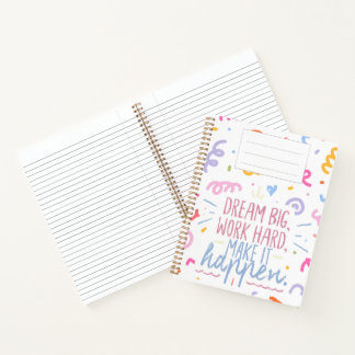 Cuaderno Portátil "Dream Big"